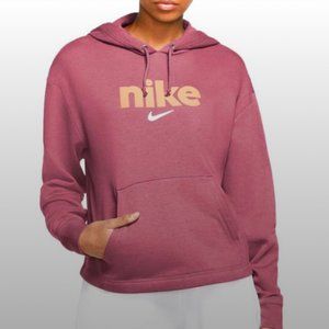 NIKE Sportswear DesertBerry Club Fleece Women's Oversized Cropped Graphic Hoodie